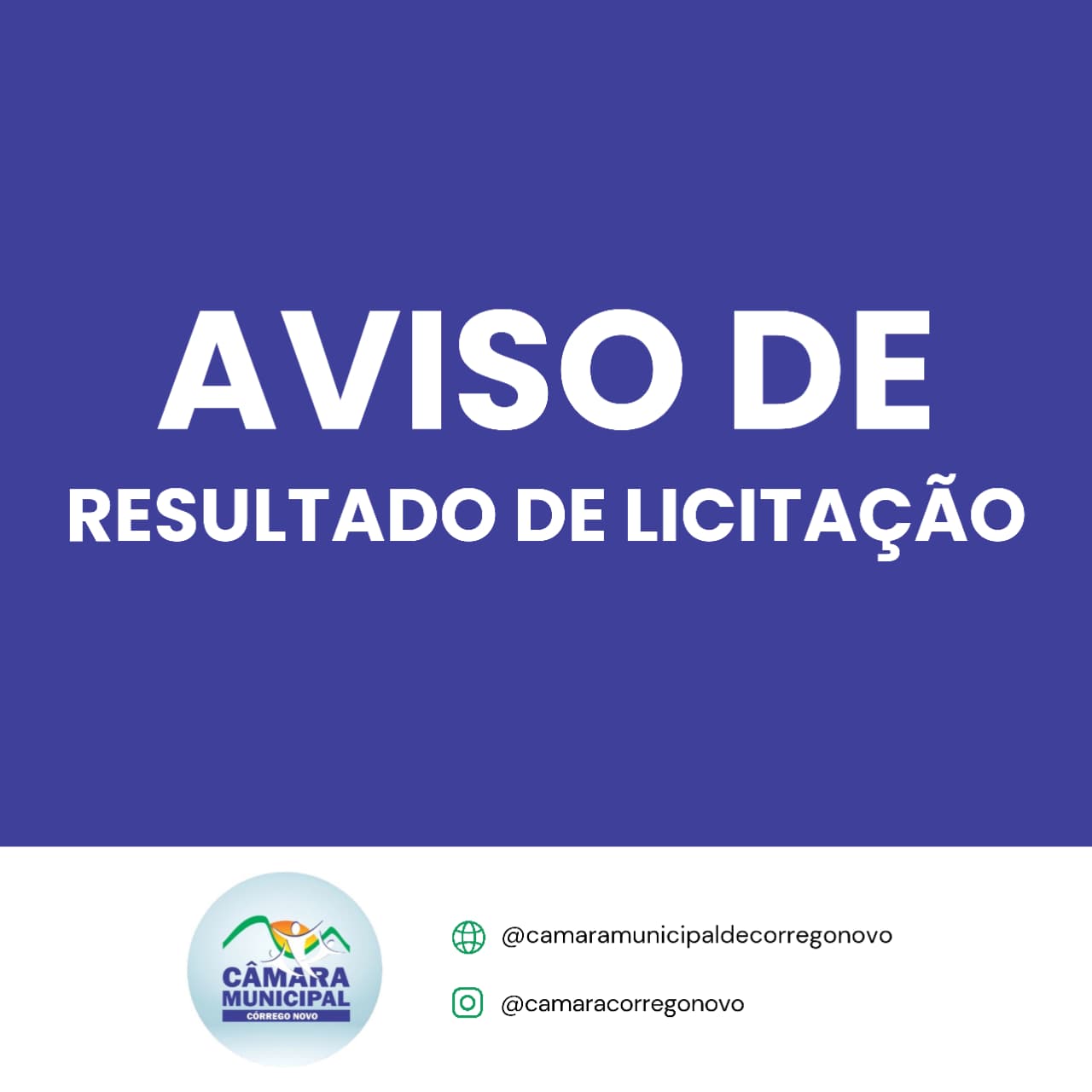 No momento, você está visualizando AVISO DE RESULTADO DE LICITAÇÃO/PUBLICAÇÃO